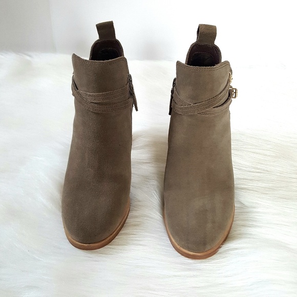 FINAL Cole Haan Ankle Linnie Bootie Morel Suede - Picture 3 of 8